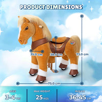 Cheval brun clair modèle Y, jouet à monter pour les 3-4 ans – Lancement en octobre
