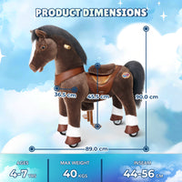 Cheval brun chocolat modèle Y, jouet à monter pour les 4-7 ans – Lancement en octobre