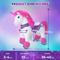 Jouet à chevaucher licorne rose modèle Y pour les 3-4 ans – Lancement en octobre
