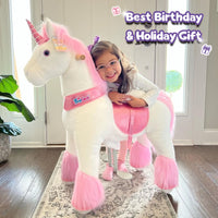 Aufsitz Plüsch Einhorn Alter 4-7 Rosa