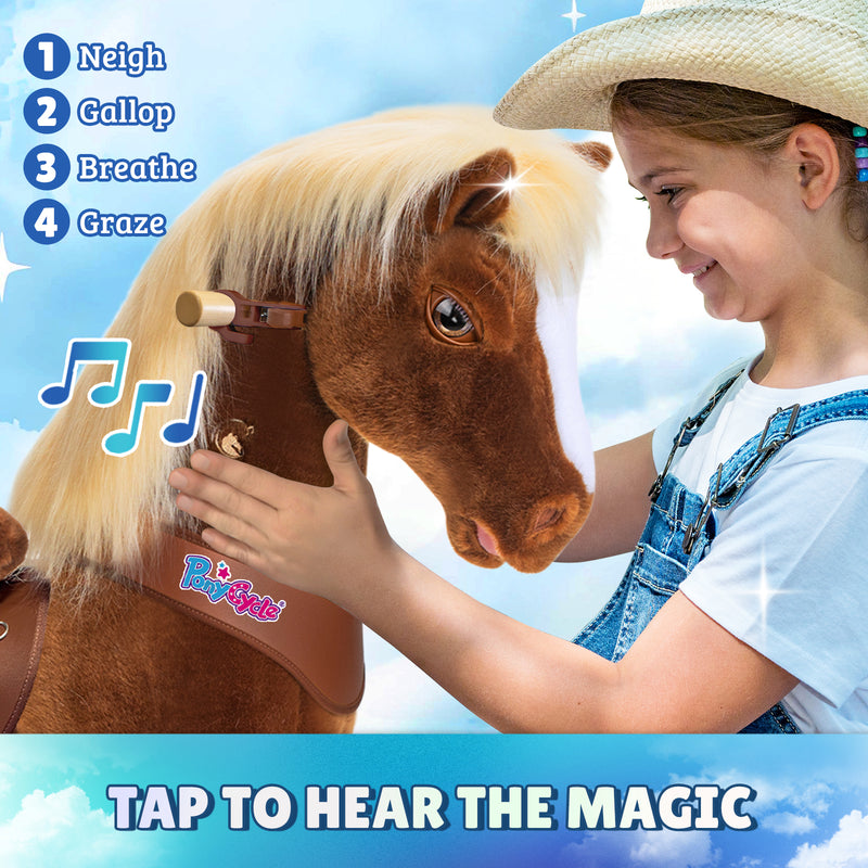 Cheval brun modèle Y, jouet à monter pour les 4-7 ans – Lancement en octobre