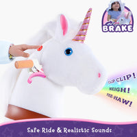 Einhorn Reitspielzeug Alter 4-7 Weiß