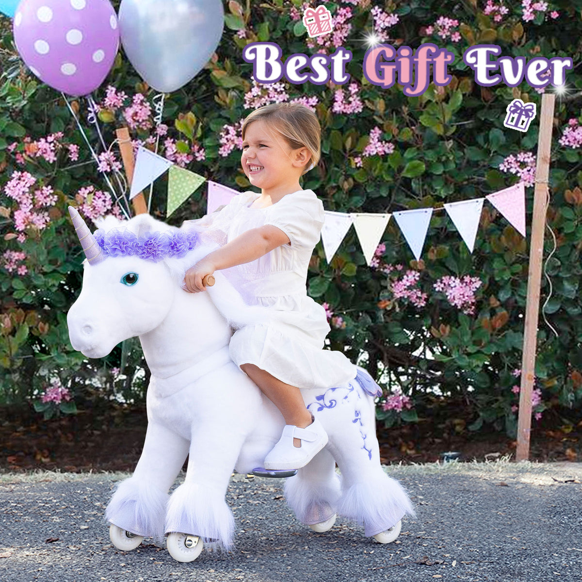 Modell X Lila Einhorn Spielzeug für Alter 4-7