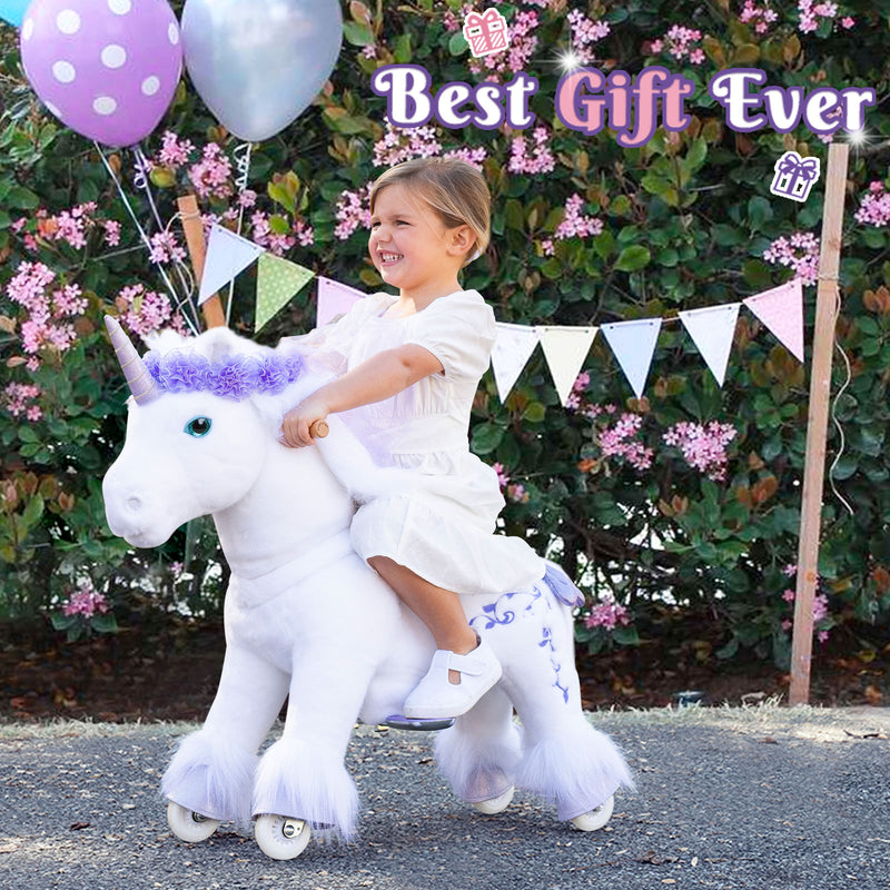 Modell X Lila Einhorn Spielzeug für Alter 4-7