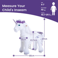 Modell X Lila Einhorn Spielzeug für Alter 4-7