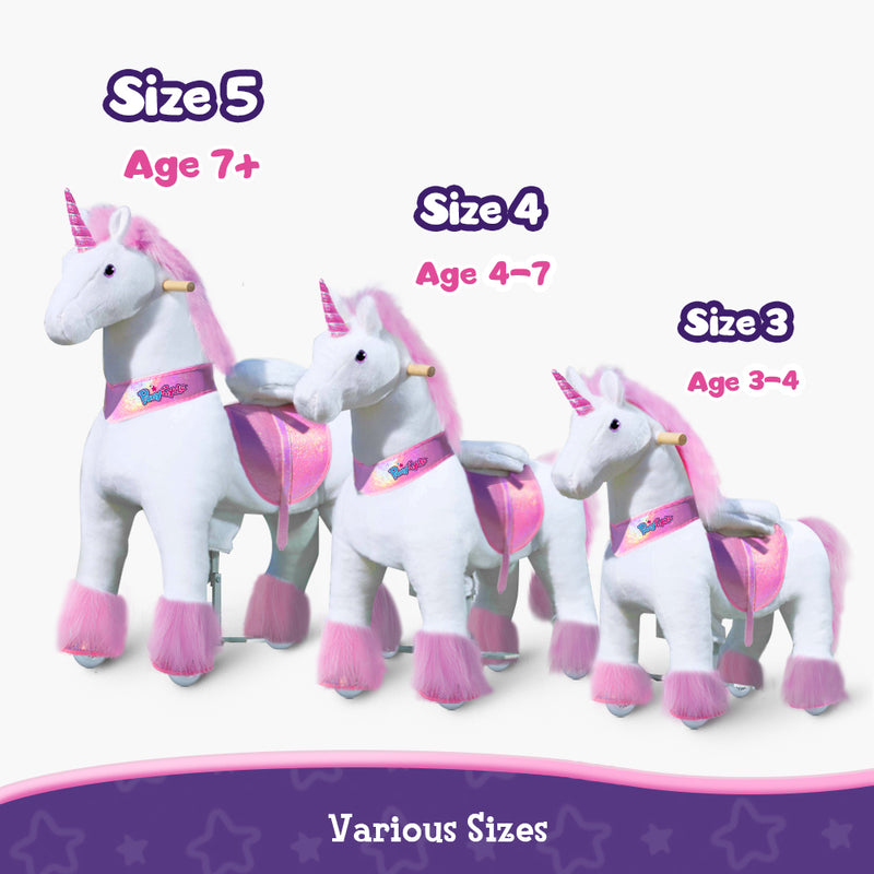 Aufsitz-Einhorn Alter 3-4 Rosa