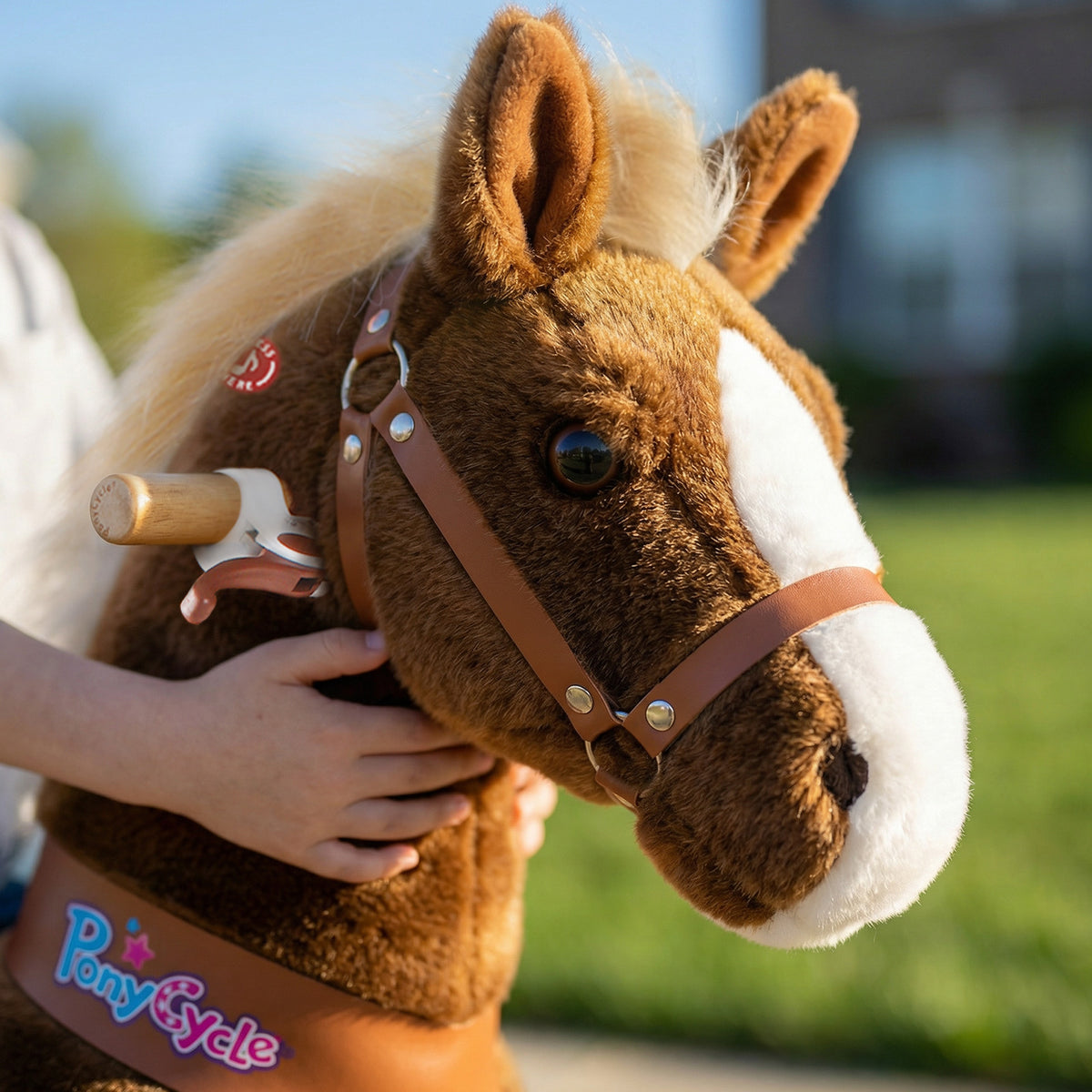 PonyCycle® Ride on Horse Size 5 for Age 7+ Brown（UK&EU in Stock）