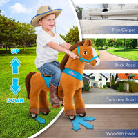 Modell E Braunes Pony Reiten Spielzeug