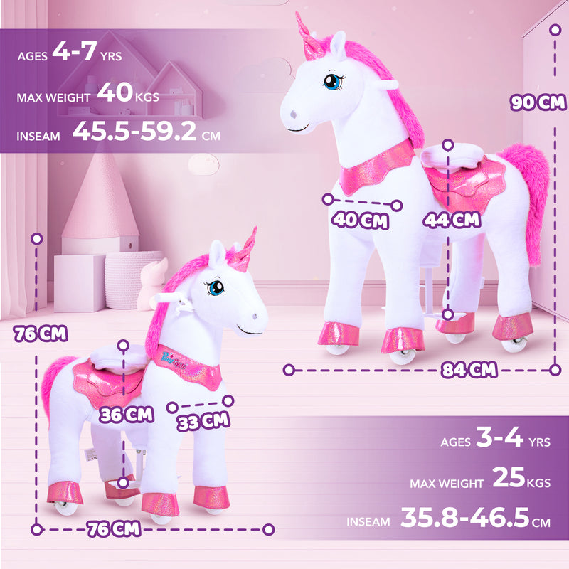 Modell E Einhorn Reiten Pferd Alter 3-4