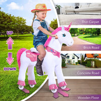 Modell E Rosa Einhorn Reiten Pferd