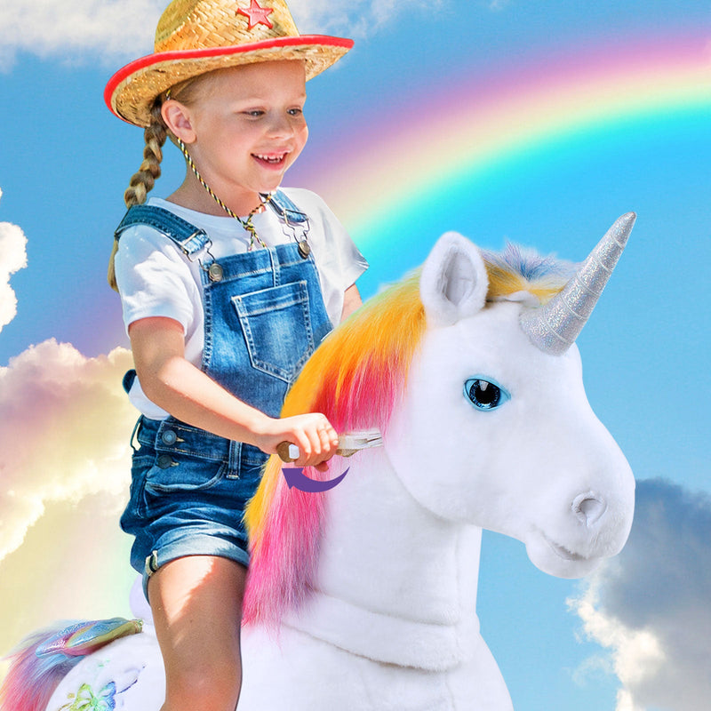 Modell X Regenbogen Einhorn für Alter 4-7