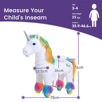 Modell X Regenbogen Einhorn Spielzeug für Alter 3-4