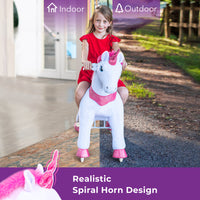 Modell E Einhorn Reiten Pferd Alter 3-4