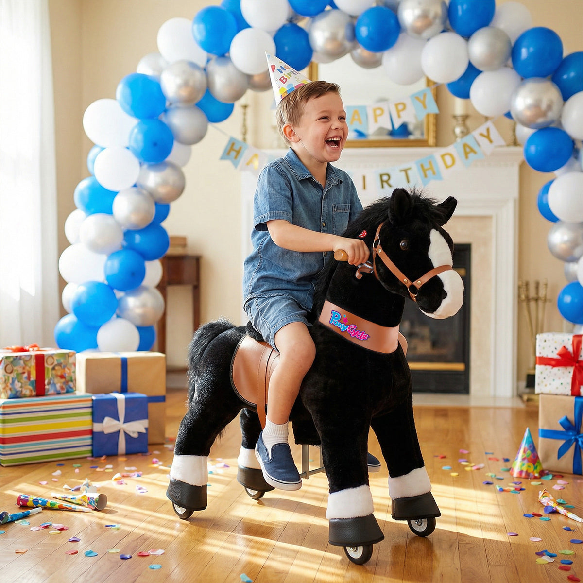 PonyCycle® horse Age 4-7 Black（UK&EU in Stock）