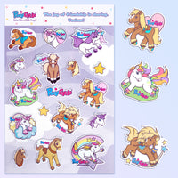 Livre de coloriage officiel PonyCycle® – Comprend 1 planche de stickers et 10 autocollants individuels