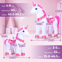 Modell E Rosa Einhorn Reiten Pferd