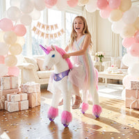 Model Y® Pink Unicorn Rideable Toy for Age 7+（EU in Stock）