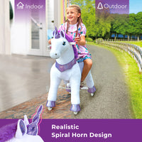 Modell E Lila Laufendes Einhorn Kuscheltier