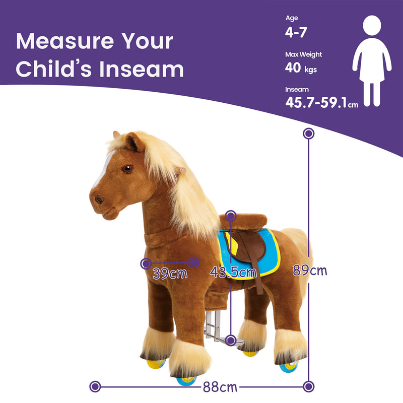 Modell X Spielzeug Pferd mit Rollen für Alter 4-7