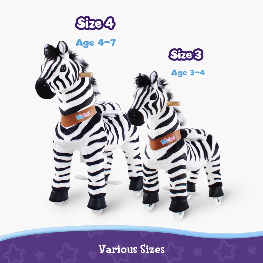 PonyCycle® Reiten Sie auf Zebras Alter 3-4