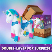Licorne arc-en-ciel modèle Y, jouet à chevaucher pour les 3-4 ans – Lancement en octobre