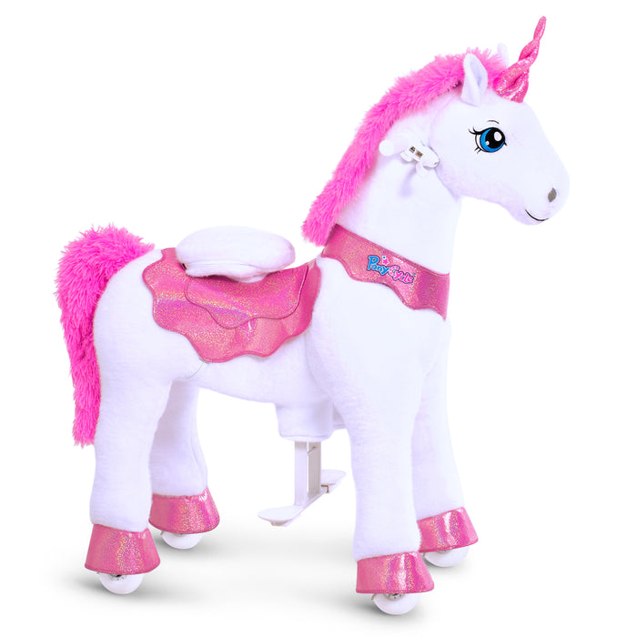 Modell E Rosa Einhorn Reiten Pferd