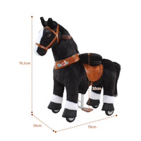 WondeRides Jouet à chevaucher taille 3 pour 3 à 5 ans Cheval Noir