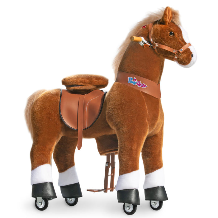 PonyCycle® Reiten Sie auf dem Pferd Größe 5 für Alter 7+ Braun