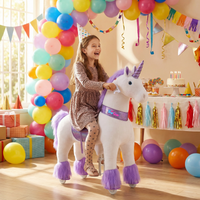 PonyCycle® Ride on Unicorn Size 5 for Age 7+ Purple（UK&EU in Stock）