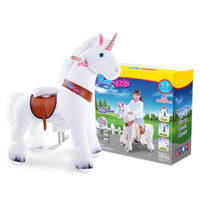 Einhorn Reitspielzeug Alter 4-7 Weiß