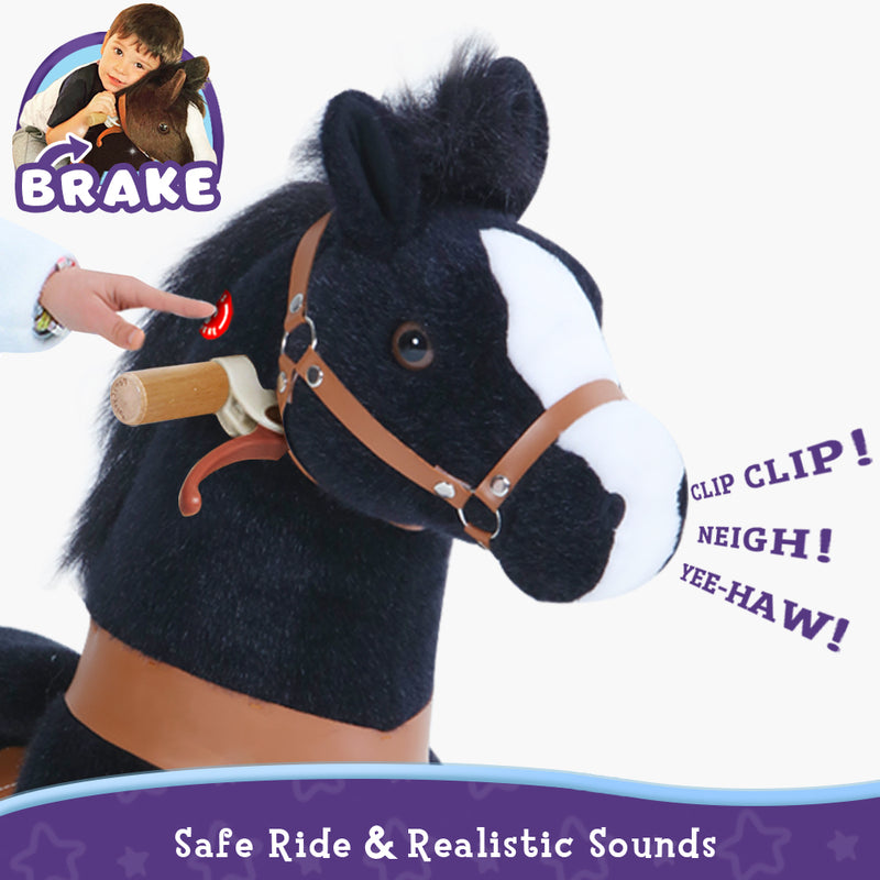 PonyCycle® Pferd Alter 4-8 Schwarz
