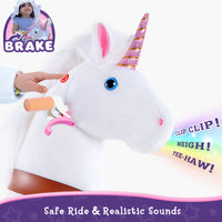 Einhorn Reitspielzeug Alter 4-7 Weiß