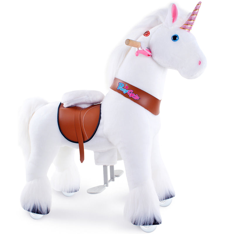 Einhorn Reitspielzeug Alter 4-7 Weiß