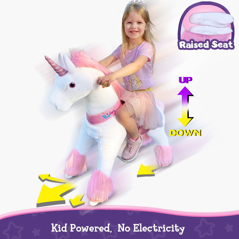 Aufsitz-Einhorn Alter 3-4 Rosa