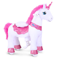Modell E Rosa Einhorn Reiten Pferd