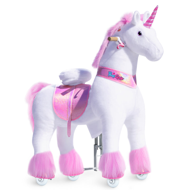 PonyCycle® Ride on Unicorn Size 5 for Age 7+ Pink（UK&EU in Stock）