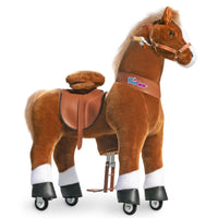 PonyCycle® Reiten Sie auf dem Pferd Größe 5 für Alter 7+ Braun